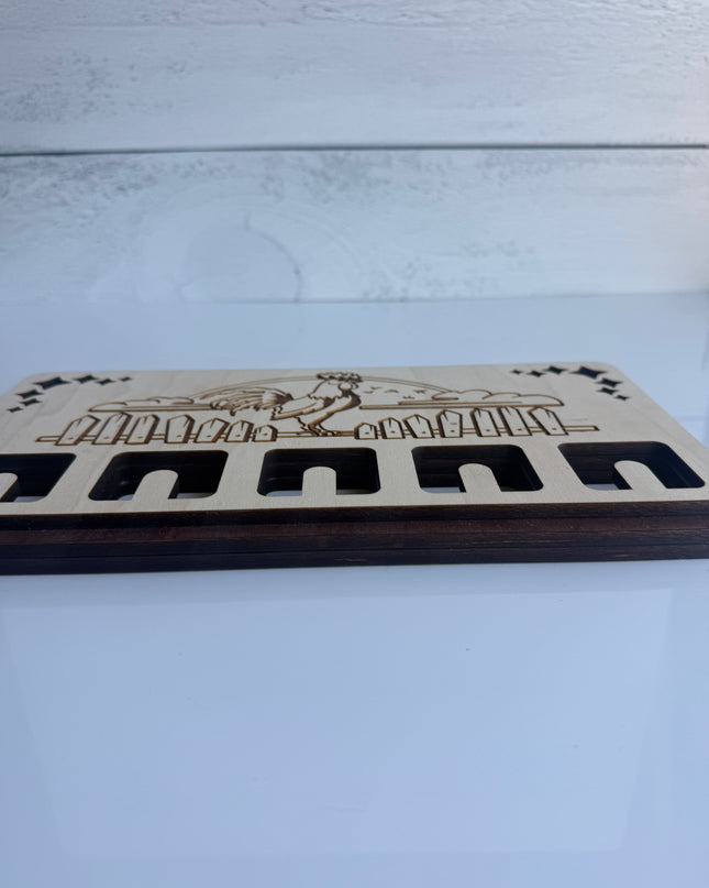 Farmhouse Rooster Key Holder – Laser Cut Wall Organizer