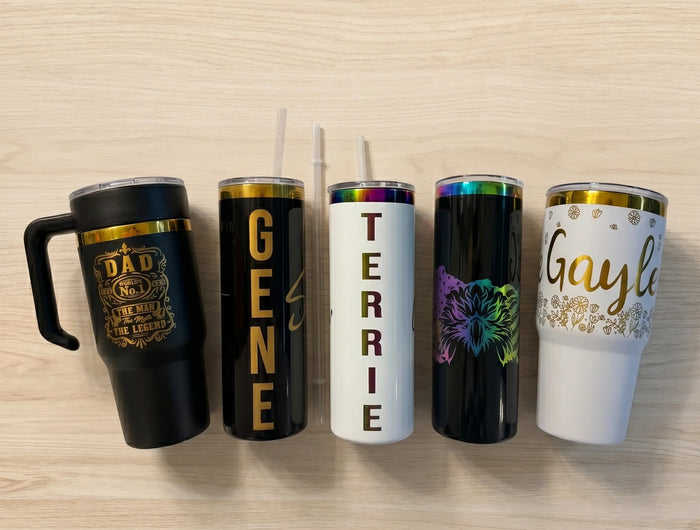 <h2><strong>Your name. Your finish. Your tumbler.</strong></h2>