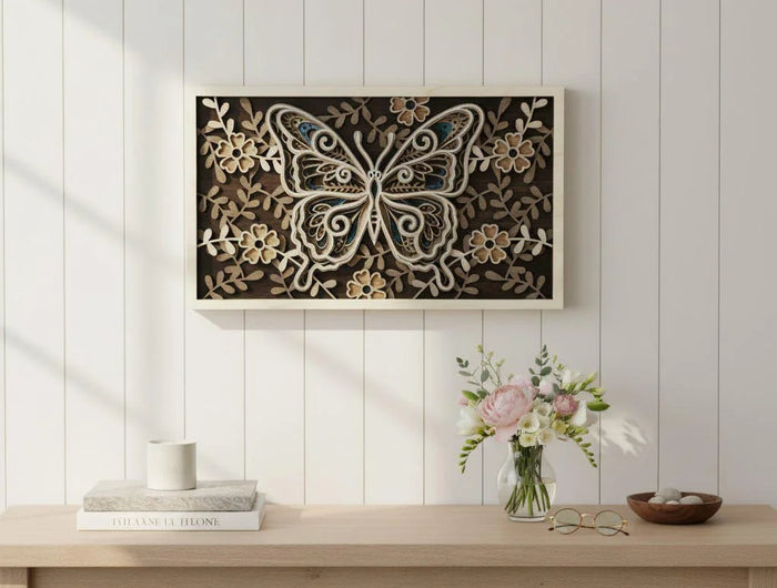 <h2>Handcrafted </h2><h2>Layered </h2><h2>Wood Wall Art</h2>