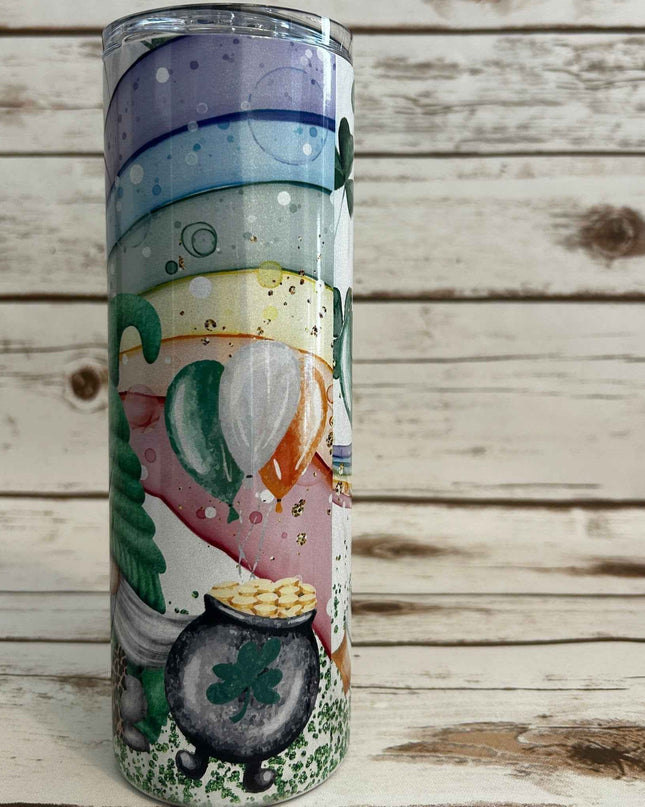 Rainbow & Gnomes Sublimated Tumbler