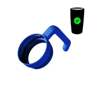Blue handle for 20 oz tapered tumbler