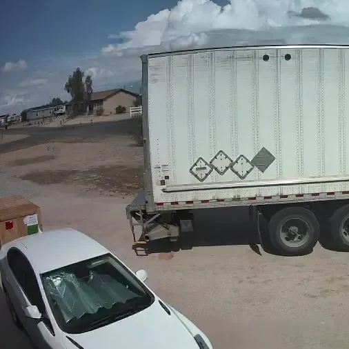 Freight delivery arriving with Dusty Rose, our laser engraver