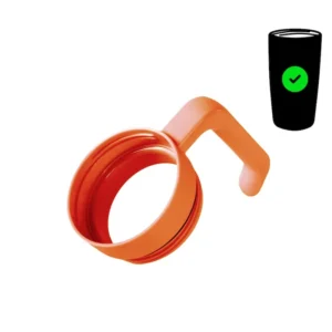 Orange handle for 20 oz tapered tumbler