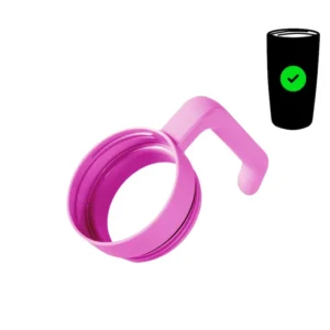 Pink handle for 20 oz tapered tumbler