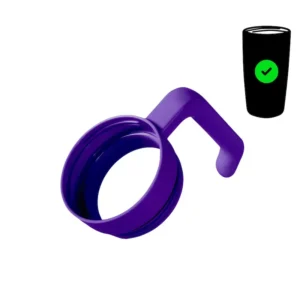 Purple handle for 20 oz tapered tumbler